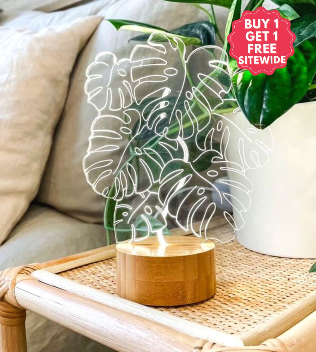 Monstera Plant Lamp