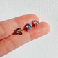 Groovy Mushrooms Metal Stud Earrings