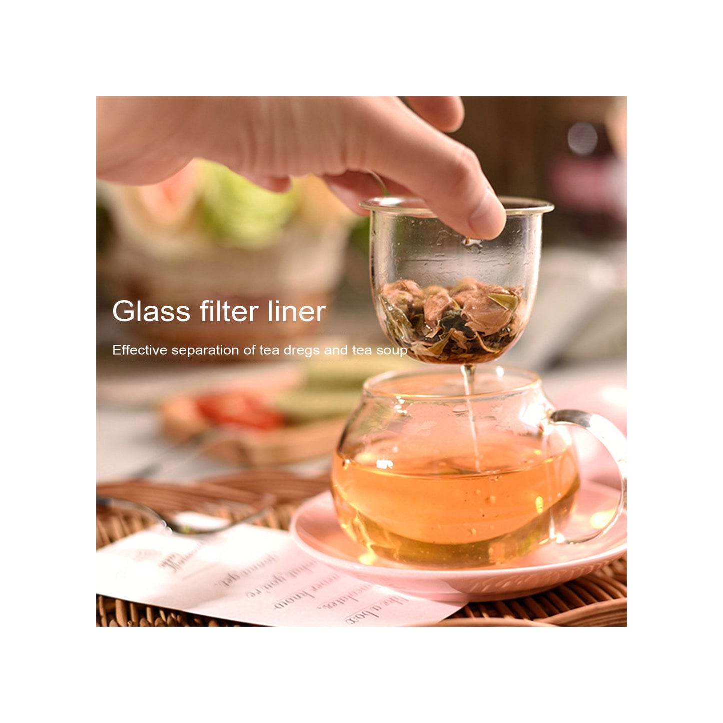 Mushroom Tea Infuser Glass - 10 OZ